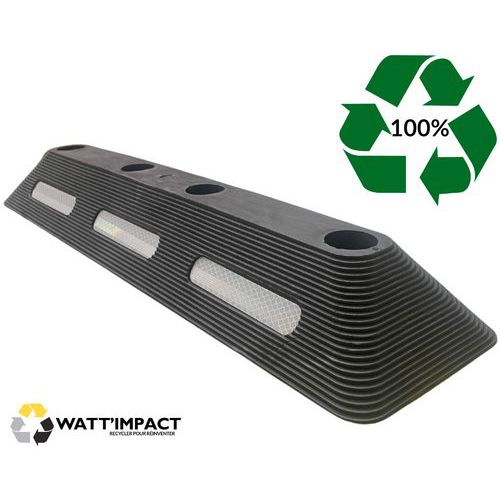 Wattelez - Butée de parking Pargom Jaune 600x150x70mm - Norme Italienne CAM - Voirie