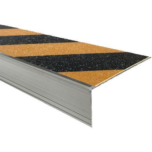Wattelez - Nez de marche cornière antidérapant large Aluminium 1500mm - Intérieur/Extérieur - 2 ans garantie