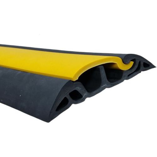 Wattelez - Passage de câble avec capot sans charnière Pargom - Jaune/Noir - 2500mm - Charge 3500kg