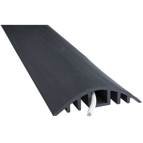 Wattelez - Passage de câbles Pargom 100x2500mm Noir - TPE - Résistant et Durable