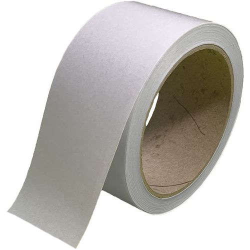 Wattelez - Ruban de signalisation dépoli pour vitrage intérieur - PVC 100mm x 10m - Adhésif transparent