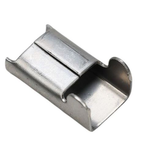 Chape Inox L - Cerclage Acier pour Feuillard Inox 9,5 mm - 0,8 mm d'épaisseur - Idéal pour Palettisation Gros Volumes
