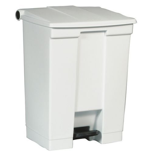 Rubbermaid - Poubelle à pédale Classique - Blanc - 45.4 L - Hygiénique et Durable