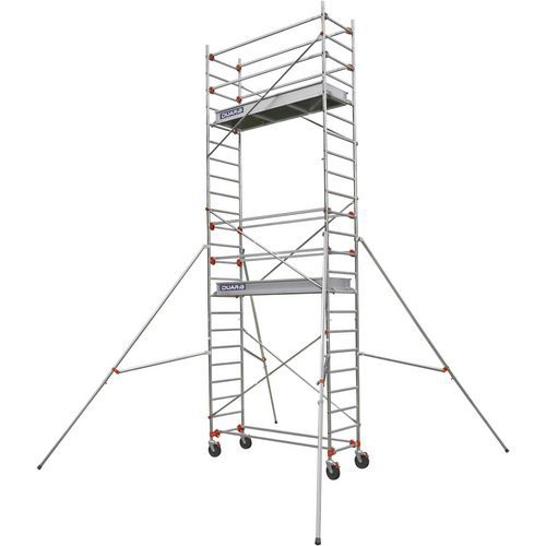 Duarib - Échafaudage roulant Altitude AL205 Aluminium - Hauteur travail 6.9m - Charge 209kg - Classe 3
