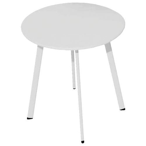 Table Basse Massaï Ã˜ 40 Cm - Blanc