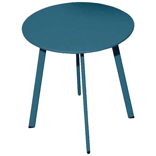 Table Basse Massaï Ã˜ 40 Cm - Bleu