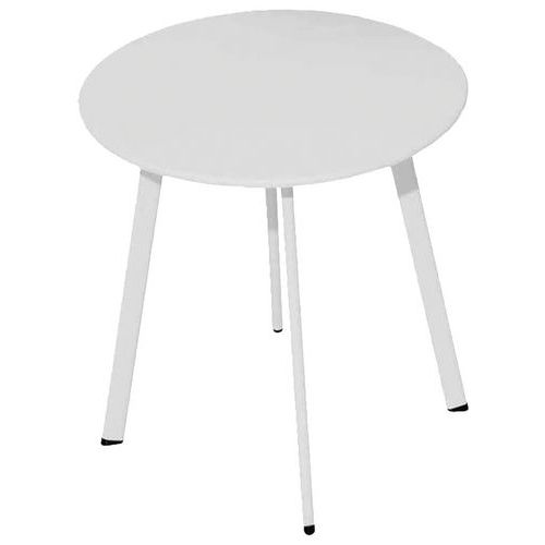 Table Basse Massaï Ã˜ 45 Cm - Blanc