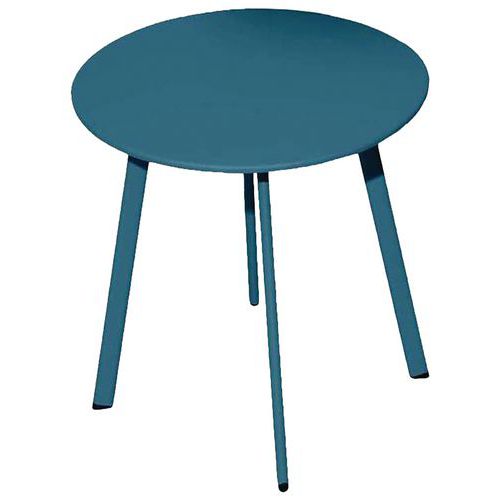Table Basse Massaï Ã˜ 50 Cm - Bleu