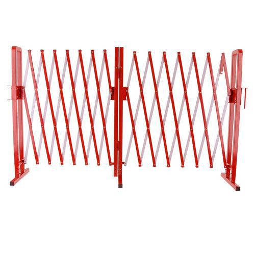 Viso - Barrière Extensible Voirie Rouge/Blanc Longueur 4m - Hauteur 950mm - Poids 16kg - Garantie 3 Ans