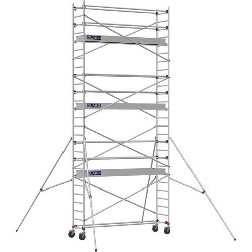 Duarib - Échafaudage Aluminium AL300 - Hauteur Travail 7.9m - Charge 263kg - Classe 3 - Modulaire et Robuste
