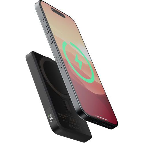 Xtorm - Powerbank Magnétique 5000 mAh Noir - Charge Rapide et Portable - Compatible iPhone