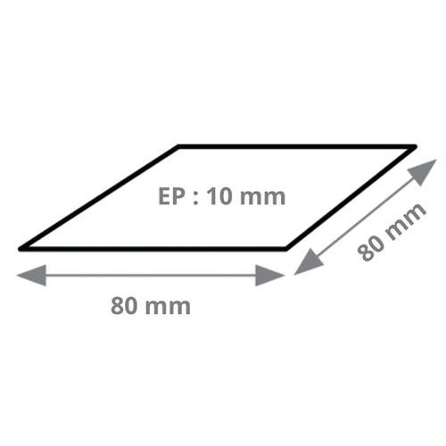 Matelas Acoustique Antivibratoire Résiliant Â® 10 Mm 80x80
