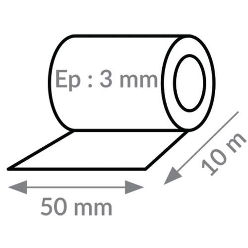 Matelas Acoustique Antivibratoire 3 Mm 50mmx10m Adhésif