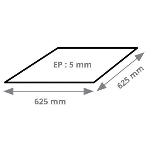Matelas Acoustique Antivibratoire Résiliant Â® 5 Mm 625x625