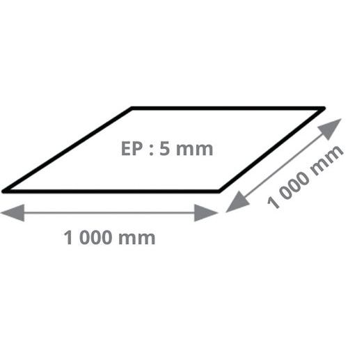 Matelas Acoustique Antivibratoire Résiliant Â® 5 Mm 1x1m Noir