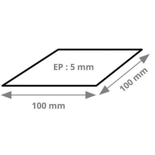 Matelas Acoustique Antivibratoire Résiliant Â® 5 Mm 100x100mm