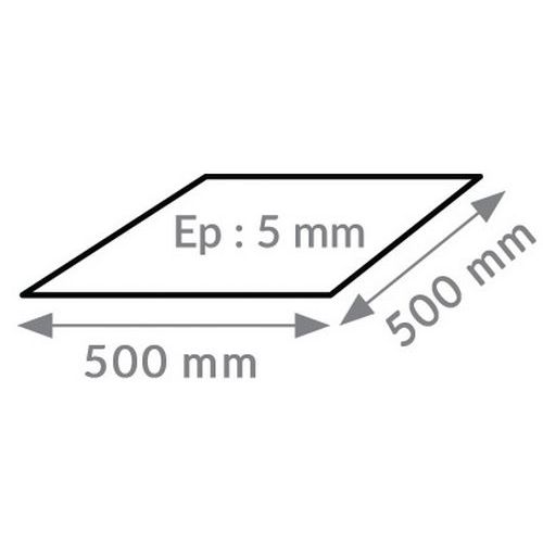 Matelas Acoustique Antivibratoire Résiliant Â® 5 Mm 500x500mm