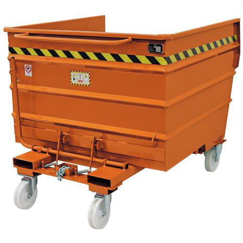 Bennes Multifonctions à Bascule En Acier Sall Orange