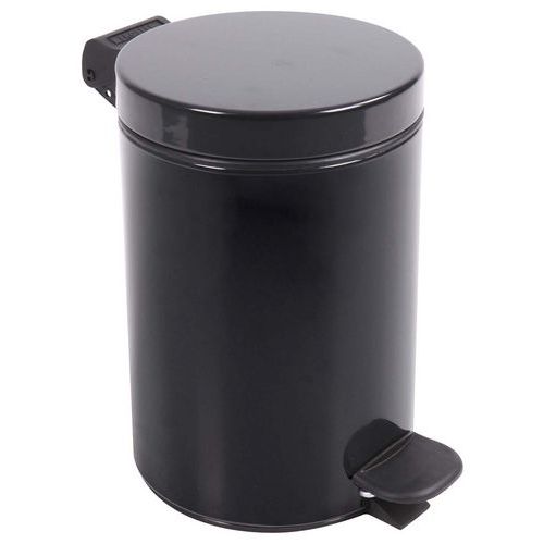 Poubelle Pour Sanitaire Pour Salle De Bain Retro 3l - Noir