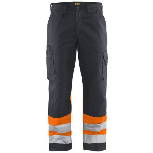 Pantalon Avec Stretch Gris Orange