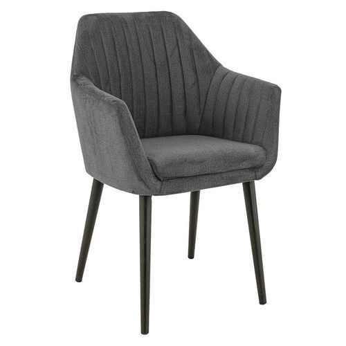 Fauteuil Intérieur - Hêtre - Monolith Anthracite - Alfonse