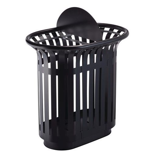 Corbeille 2 Flux Avec Totem Anthracite Tulipe-rossignol