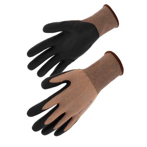 Singer Safety - Gant anti-coupure nitrile mousse PHD18 - Taille 6 - Protection D - Compatible écran tactile