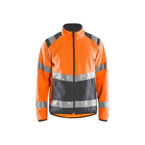 Veste De Protection Softshell En Iso 20471 En Orange Fluo