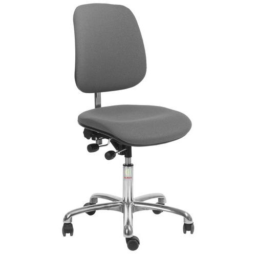 Chaise De Bureau Euromatic Cura - 40 Cm - Tissu - Gris
