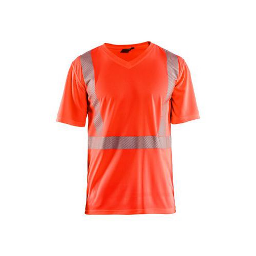 T-shirt Anti-uv Haute Visibilité Rouge Fluo 6xl
