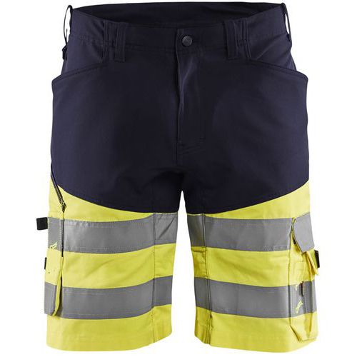 Short Haute Visibilité Stretch Marine Jaune Fluo Taille C56