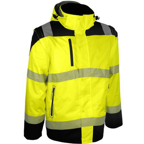 Singer Safety - Blouson Haute Visibilité 2-en-1 VUELTA Jaune Fluo XL - Polyester 280g/m² - EPI Mixte