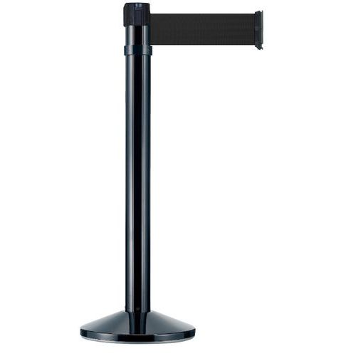 Viso - Poteau intérieur noir à sangle 4m - Usage collectivité - Hauteur 1038mm - Noir