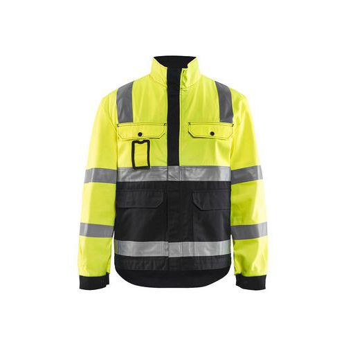 Veste Haute Visibilité Jaune Fluo Et Noir Taille Xl