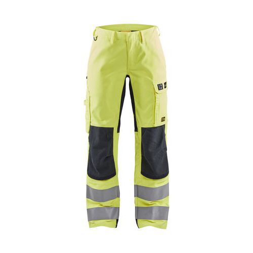 Pantalon Multinormes Inhérent Femme Jaune Fluo Marine