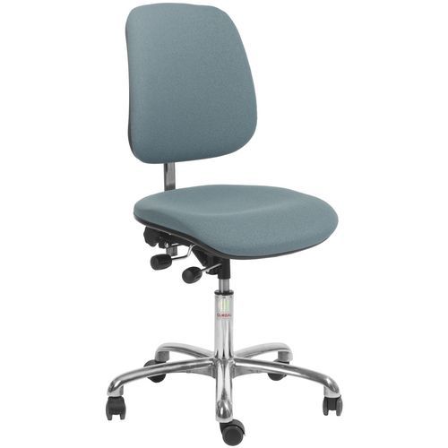 Chaise De Bureau Euromatic Cura - 40 Cm - Tissu - Vert/gris