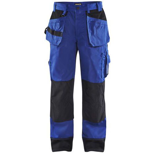 Pantalon Artisan Bicolore Poches Flottantes Bleu/noir C58