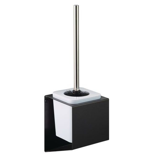 Porte Balayette Mural En Métal Epure - Gris Foncé