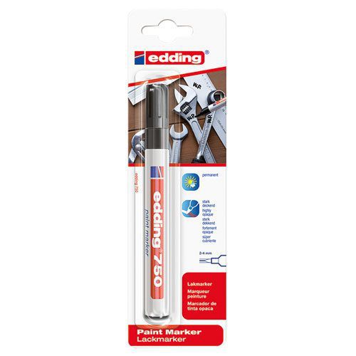 Marqueur Peinture Universel - Blanc - Point Ogive 2-4mm -edding