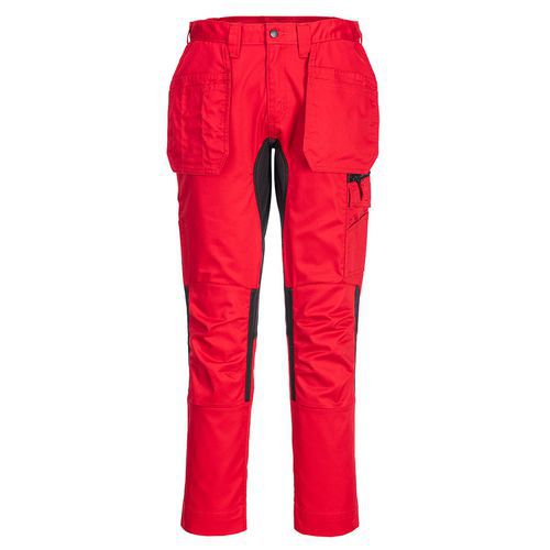 Pantalon De Travail Stretch Wy2 Holster Cd88 Rouge Foncé 48