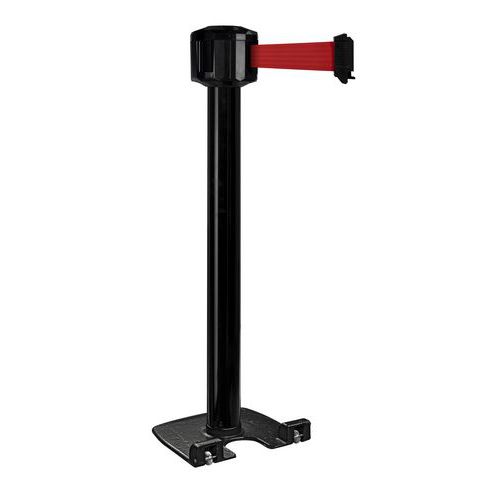 Poteau Extérieur Noir À Sangle 10mx5cm - Rouge