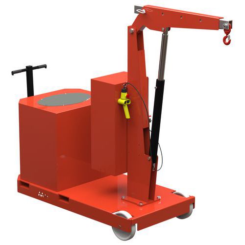 Grue D'atelier Porte-à-faux Manuelle Mât Fixe 1t