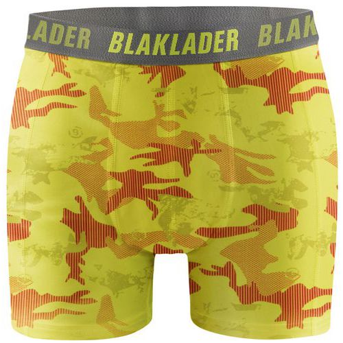 Boxer Homme Jaune Fluo/gris Clair - Lot De 2 - Xl