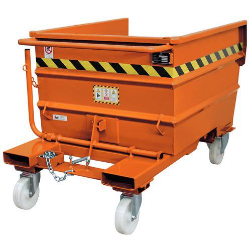 Bennes Multifonctions à Bascule En Acier Sall Orange