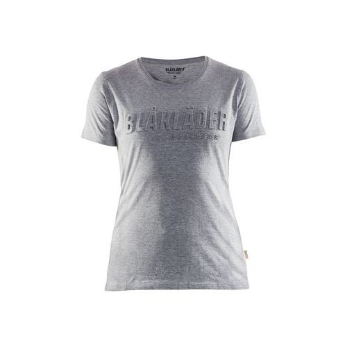 T-shirt Imprimé 3d Femme Gris Chiné
