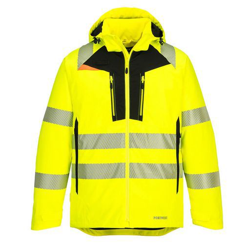 Parka Haute-visibilité Dx46 Noir/jaune L - Homme