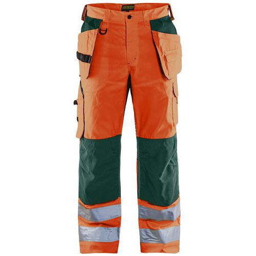 Pantalon Artisan Aéré Stretch Orange Vert D108