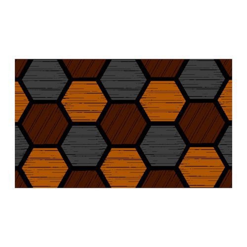 Tapis De Entrée Honeycomb Brown 33 90 Cm X 150 Cm