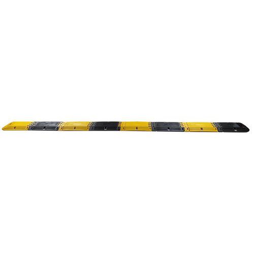 Viso - Ralentisseur de voirie pliable 3m - Polyuréthane 20t - Noir/jaune - Transportable et recyclable