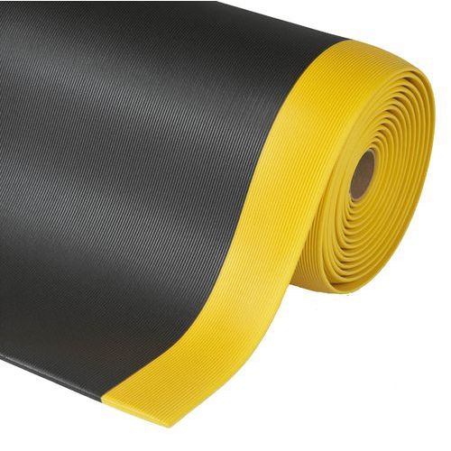 Tapis Anti-fatigue En Mousse 91 X 18.3m Noir/jaune